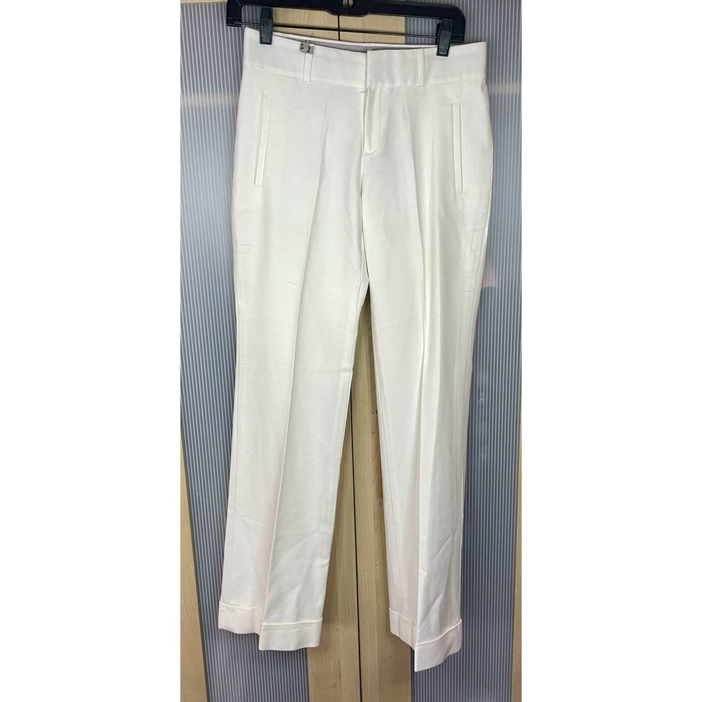 Banana Republic 718 Martin Fit Pants Women's Sz 2 Ivory Stretch Career Party New - Picture 2 of 6